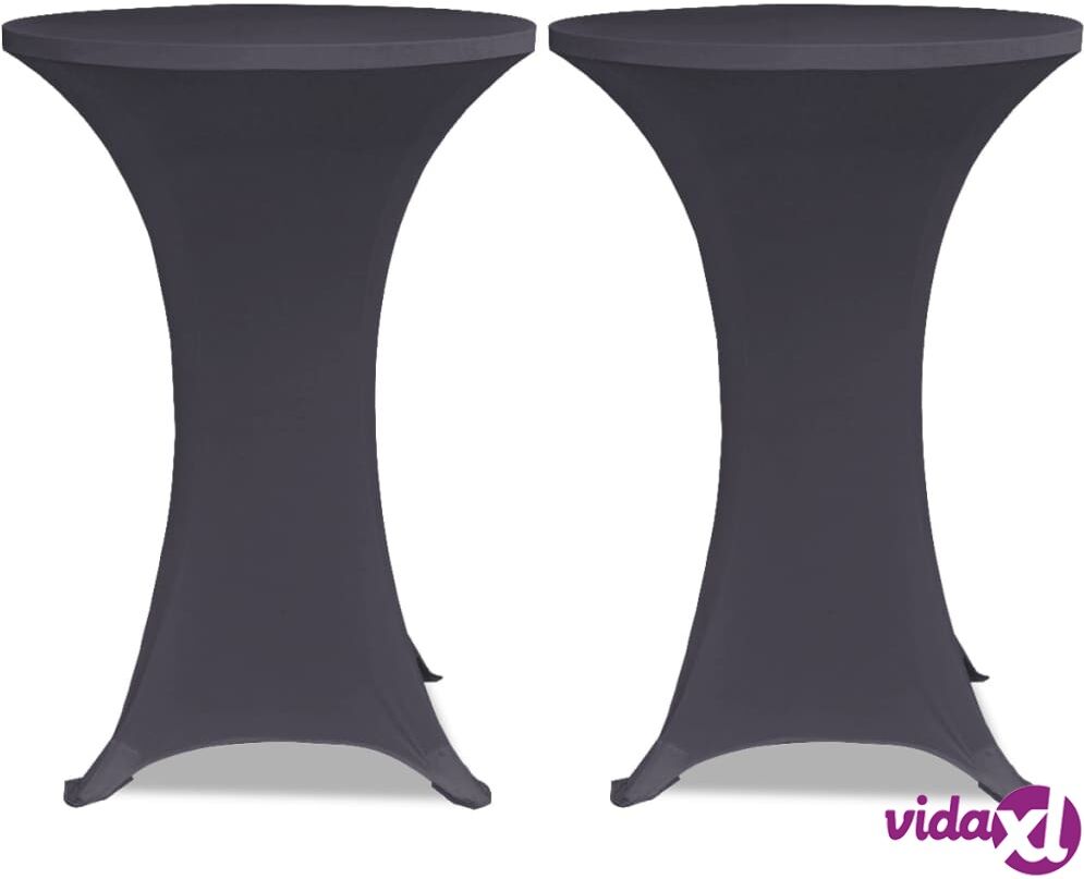 vidaXL Venyvä Pöydänsuoja 2 kpl 60 cm Antrasiitti vidaXL Venyvä Pöydänsuoja 2 kpl 60 cm Antrasiitti