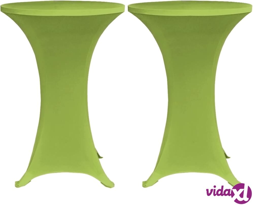 vidaXL Venyvä Pöydänsuoja 2 kpl 70 cm Vihreä vidaXL Venyvä Pöydänsuoja 2 kpl 70 cm Vihreä