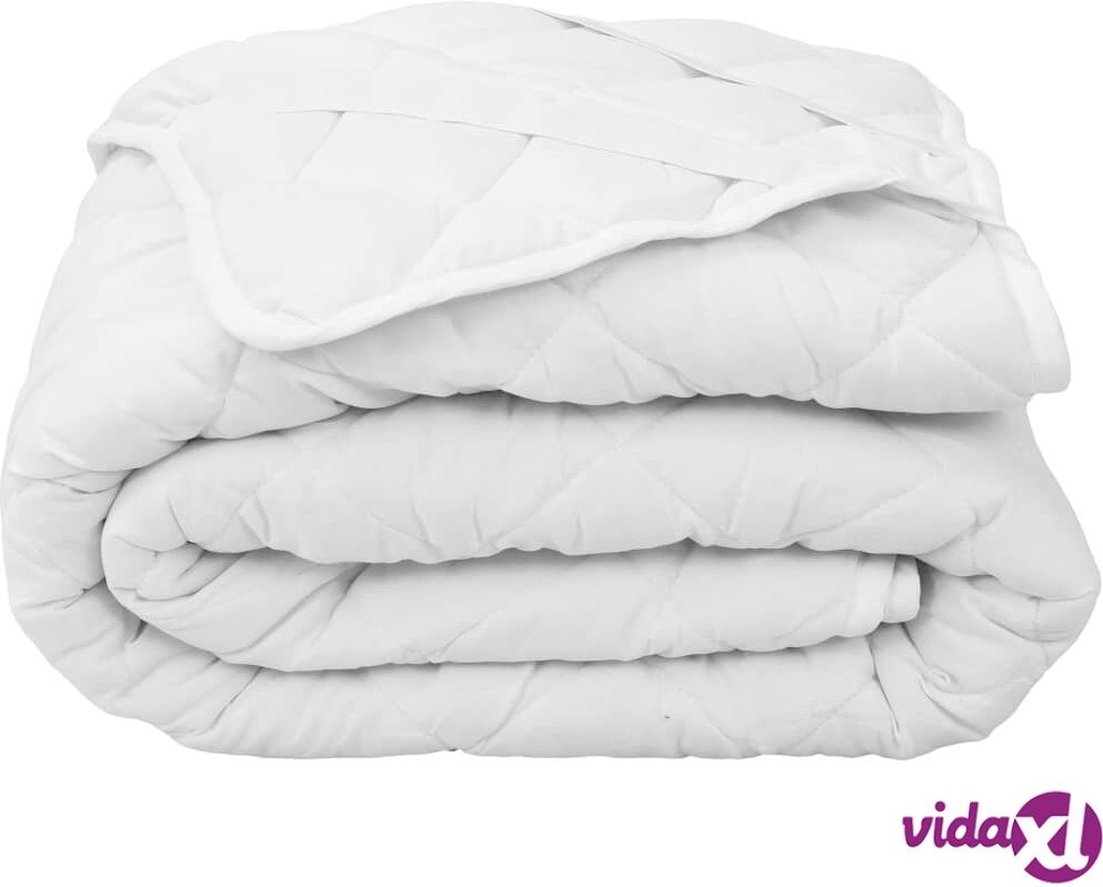 vidaXL Topattu patjansuojus valkoinen 140x200 cm raskas vidaXL Topattu patjansuojus valkoinen 140x200 cm raskas