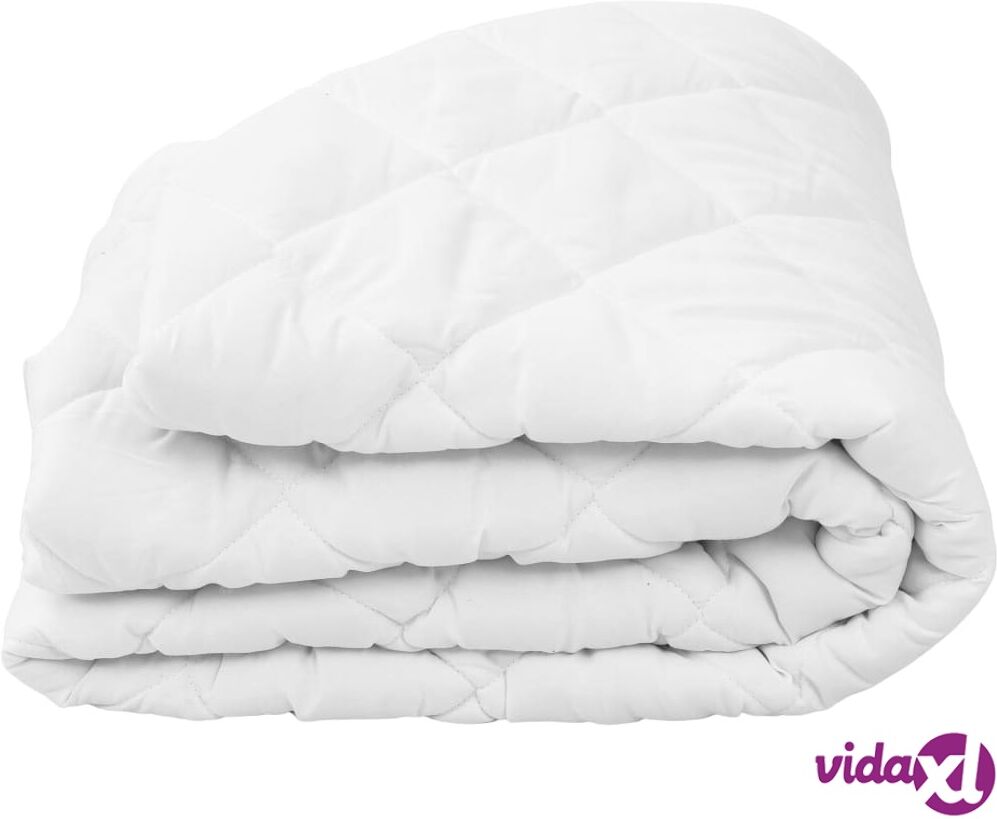 vidaXL Topattu patjansuojus valkoinen 70x140 cm kevyt vidaXL Topattu patjansuojus valkoinen 70x140 cm kevyt
