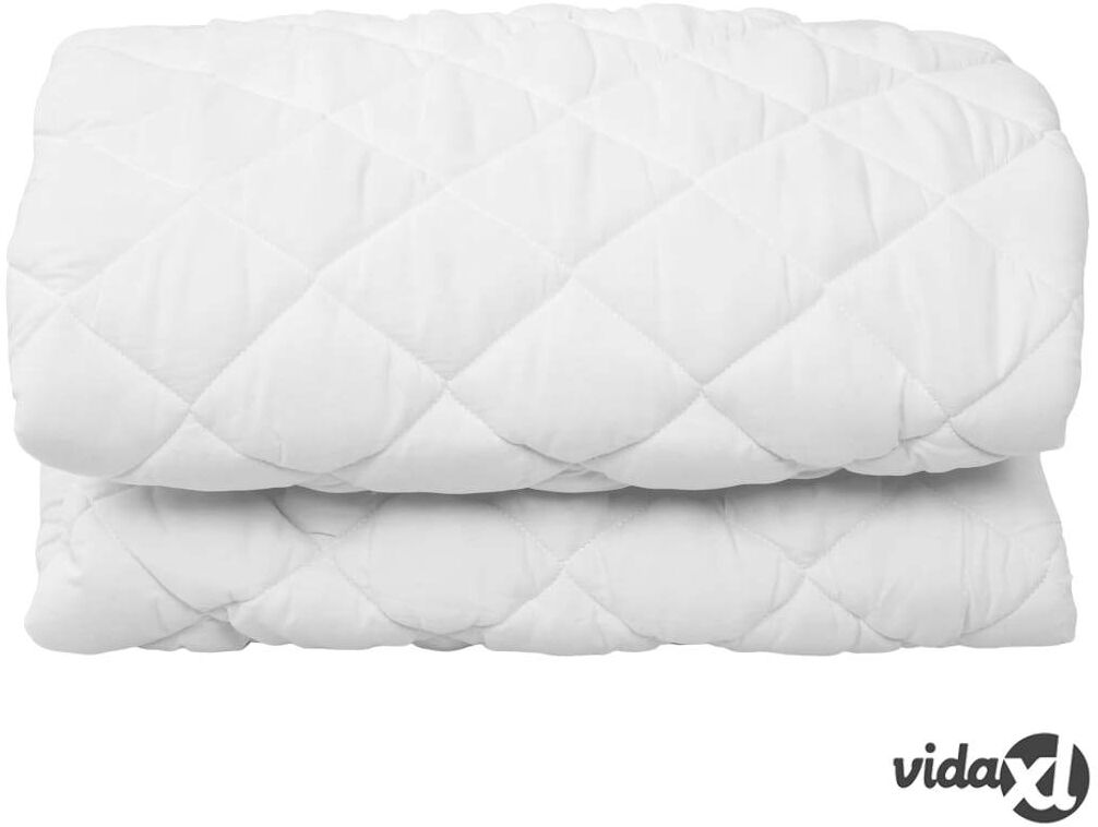 vidaXL Topattu patjansuojus valkoinen 120x200 cm raskas vidaXL Topattu patjansuojus valkoinen 120x200 cm raskas