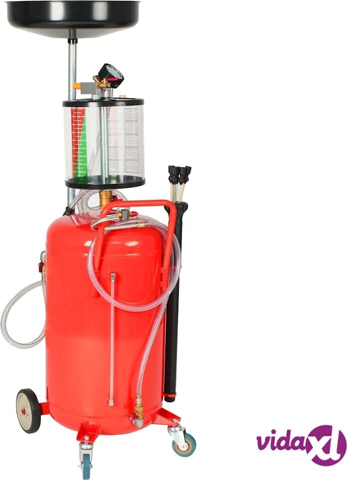 vidaXL Jäteöljysäiliö 70 L teräs punainen vidaXL Jäteöljysäiliö 70 L teräs punainen