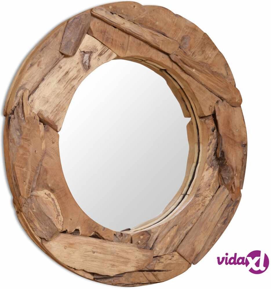 vidaXL Koristeellinen peili pyöreä 80 cm Tiikki vidaXL Koristeellinen peili pyöreä 80 cm Tiikki