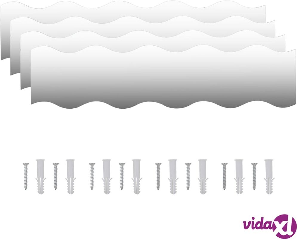 vidaXL Seinäpeilit 4 kpl 110x23 cm aalto lasi vidaXL Seinäpeilit 4 kpl 110x23 cm aalto lasi