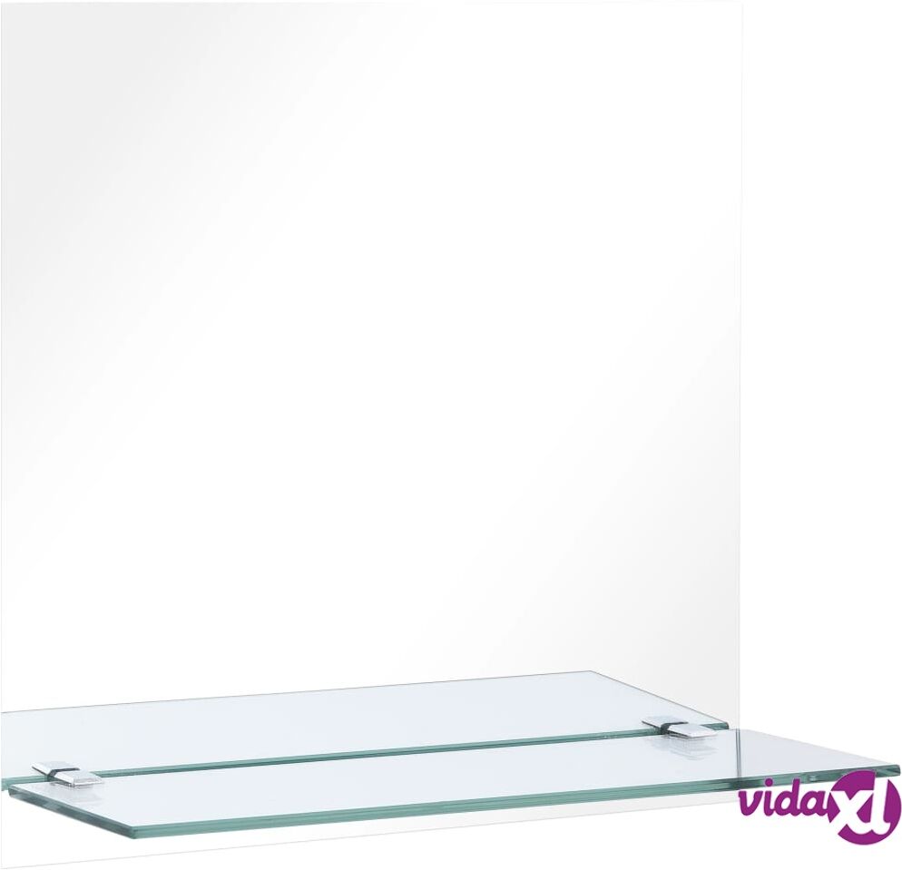 vidaXL Seinäpeili hyllyllä 50x50 cm karkaistu lasi vidaXL Seinäpeili hyllyllä 50x50 cm karkaistu lasi