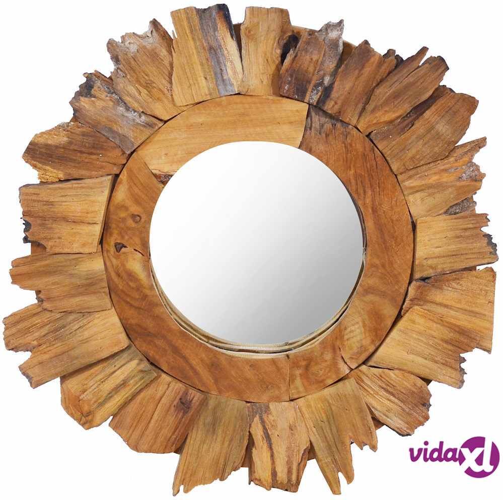 vidaXL Seinäpeili 40 cm tiikki pyöreä vidaXL Seinäpeili 40 cm tiikki pyöreä