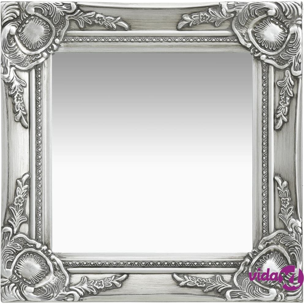 vidaXL Seinäpeili barokkityylinen 40x40 cm hopea vidaXL Seinäpeili barokkityylinen 40x40 cm hopea