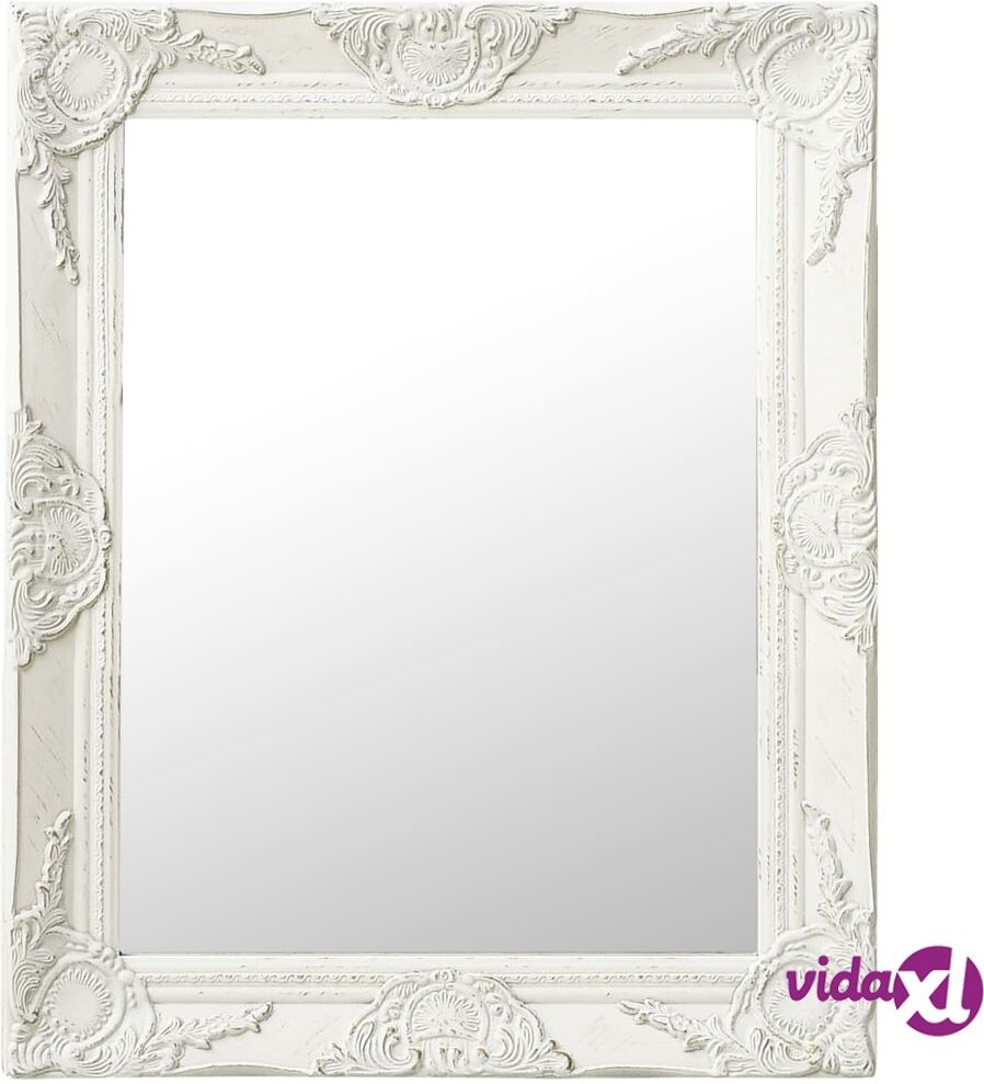 vidaXL Seinäpeili barokkityylinen 50x60 cm valkoinen vidaXL Seinäpeili barokkityylinen 50x60 cm valkoinen