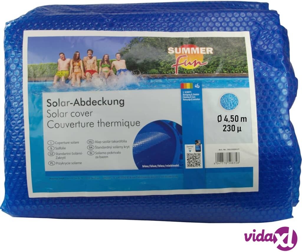 Summer Fun Uima-altaan aurinkosuoja pyöreä 450 cm PE sininen Summer Fun Uima-altaan aurinkosuoja pyöreä 450 cm PE sininen