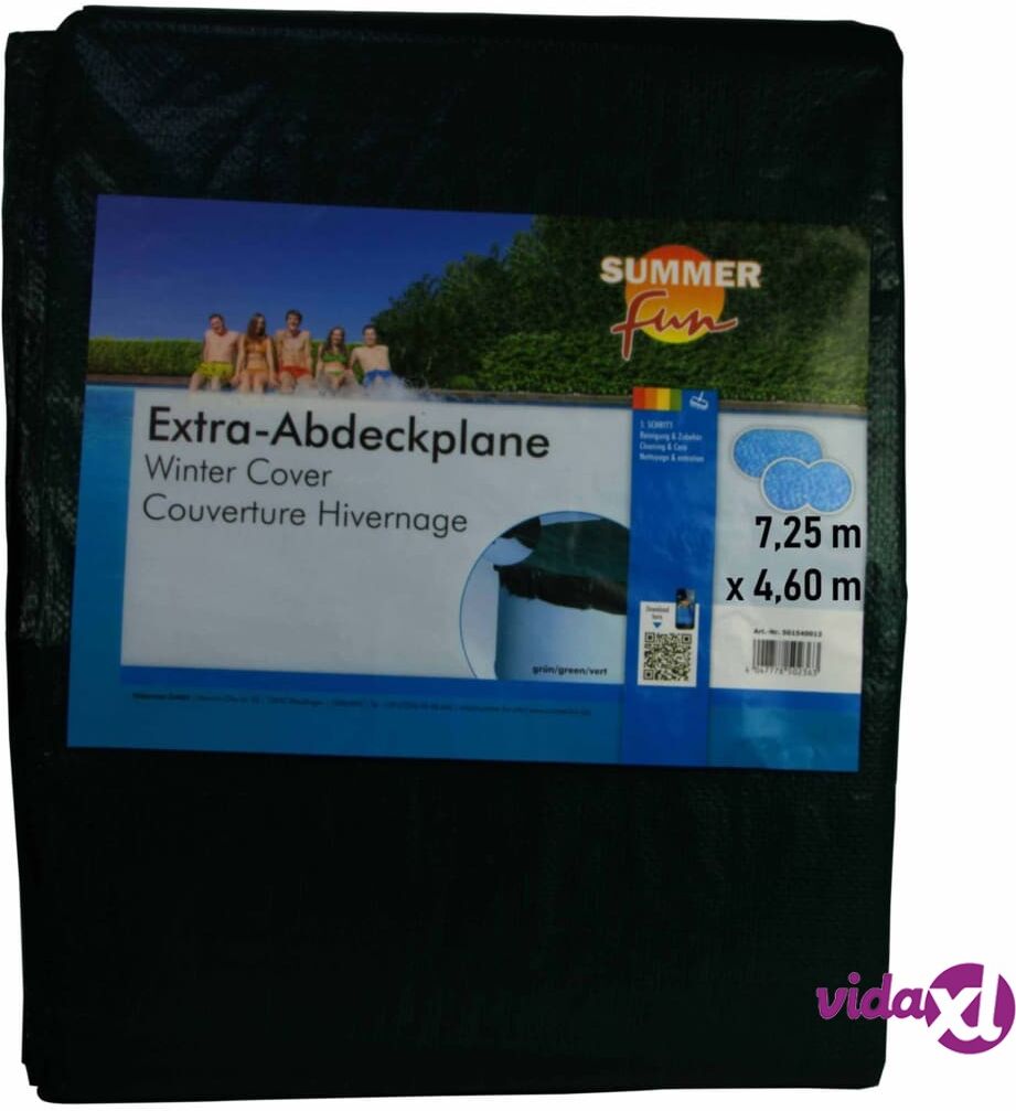 Summer Fun Uima-altaan talvisuoja ovaali 725 cm PVC vihreä Summer Fun Uima-altaan talvisuoja ovaali 725 cm PVC vihreä