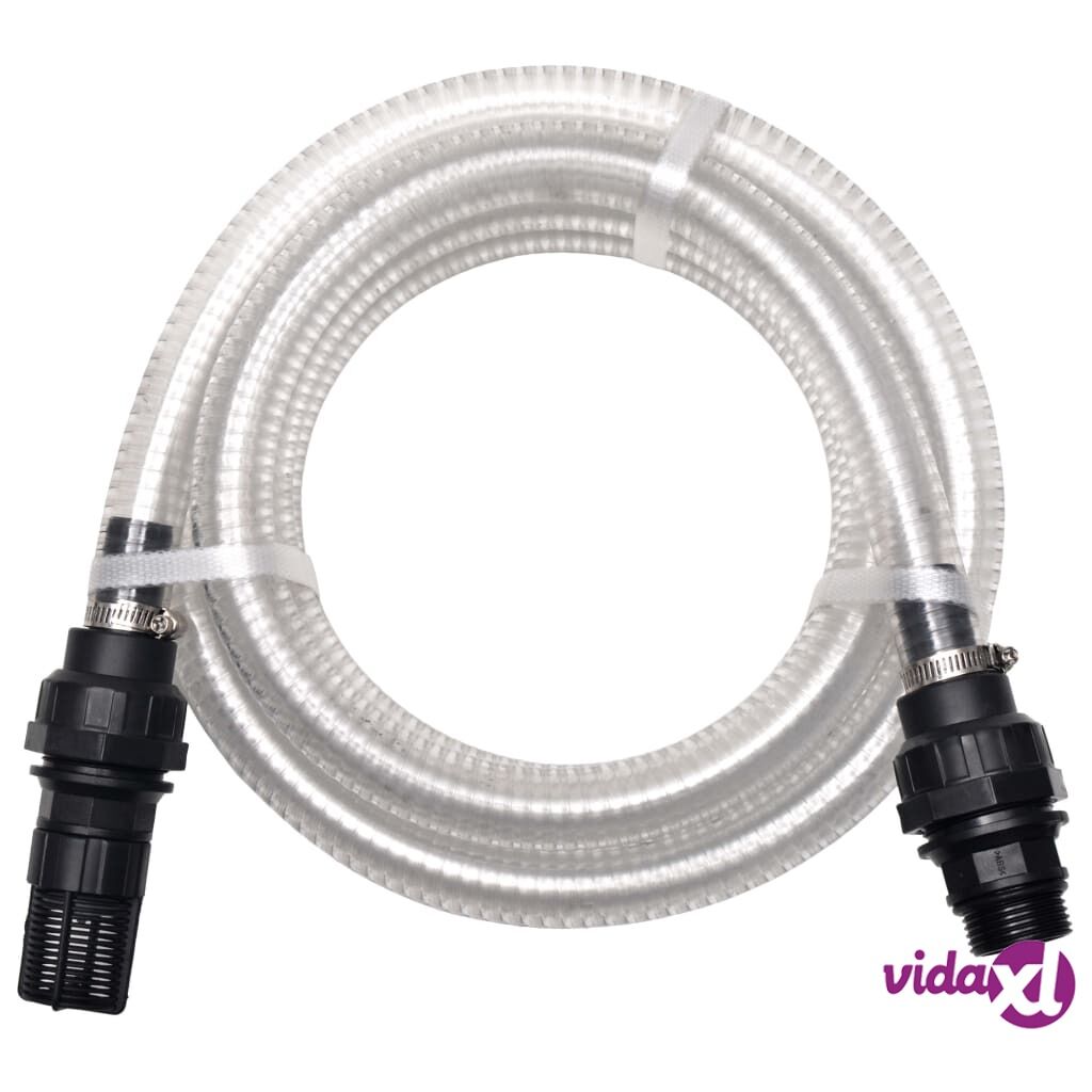 vidaXL Imuletku ja liittimet 7 m 22 mm valkoinen vidaXL Imuletku ja liittimet 7 m 22 mm valkoinen