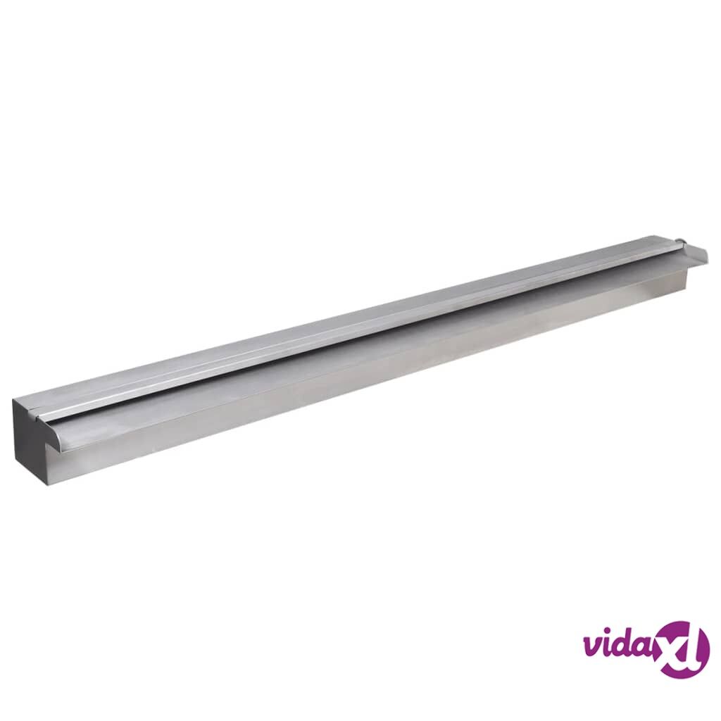 vidaXL Suorakaide Uima-altaan Suihkulähde LED:llä Ruostumaton Teräs 90 cm vidaXL Suorakaide Uima-altaan Suihkulähde LED:llä Ruostumaton Teräs 90 cm