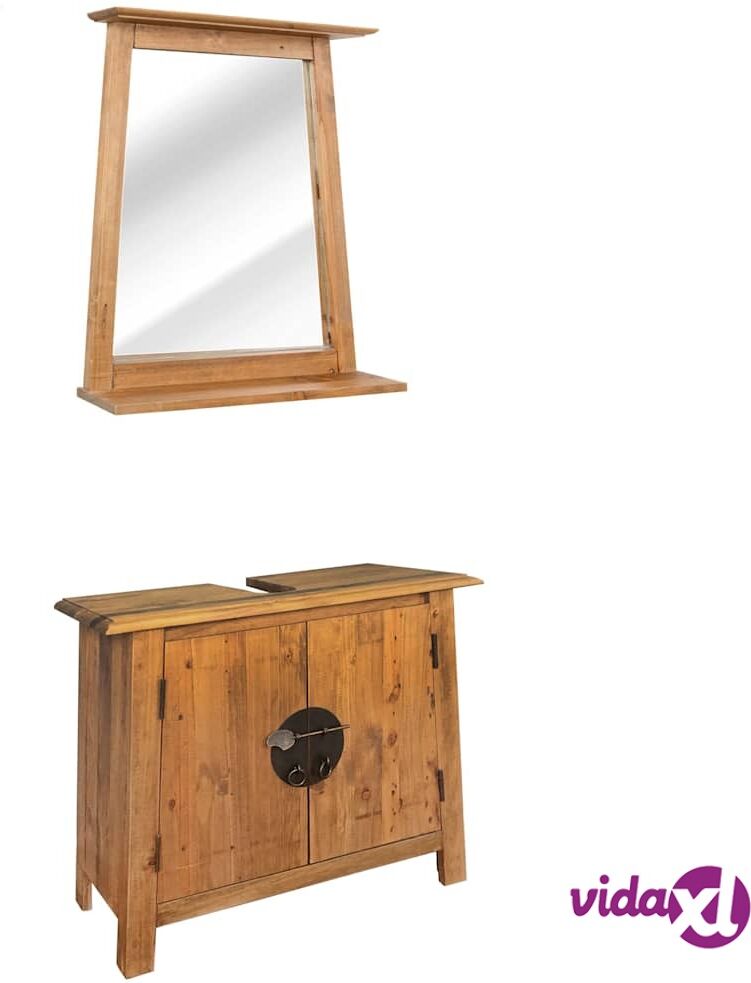 vidaXL Kylpyhuoneen huonekalusarja kiinteä kierrätetty mänty vidaXL Kylpyhuoneen huonekalusarja kiinteä kierrätetty mänty