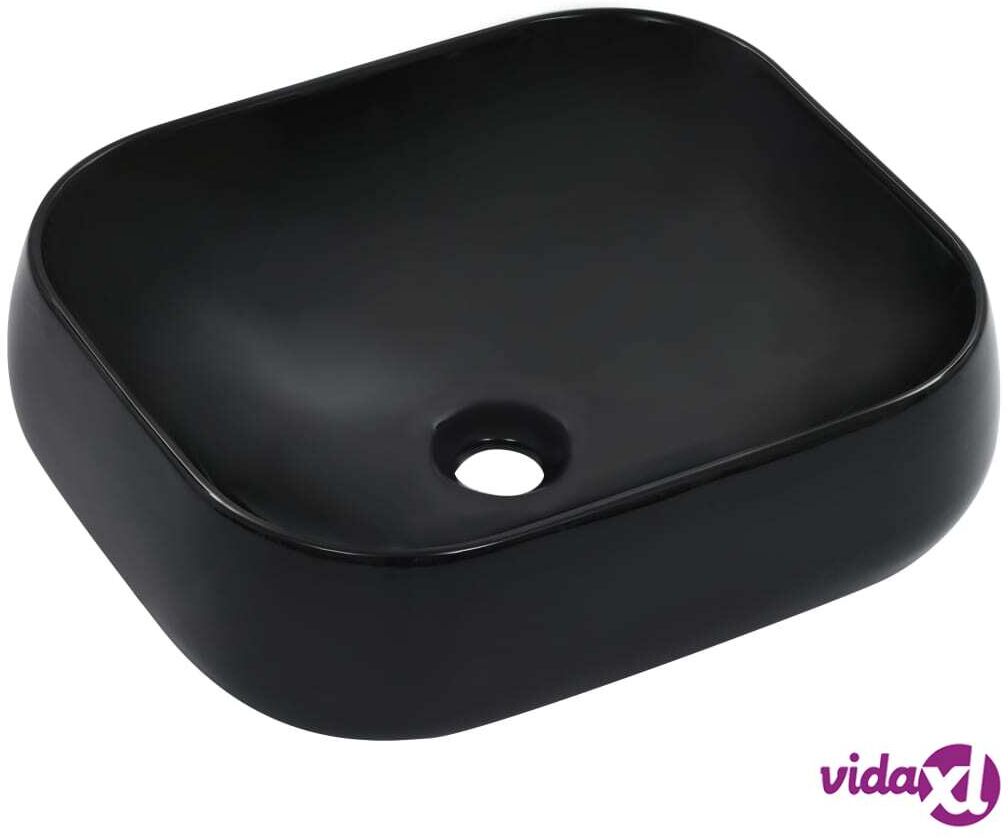 vidaXL Pesuallas 44,5x39,5x14,5 cm keraaminen musta vidaXL Pesuallas 44,5x39,5x14,5 cm keraaminen musta