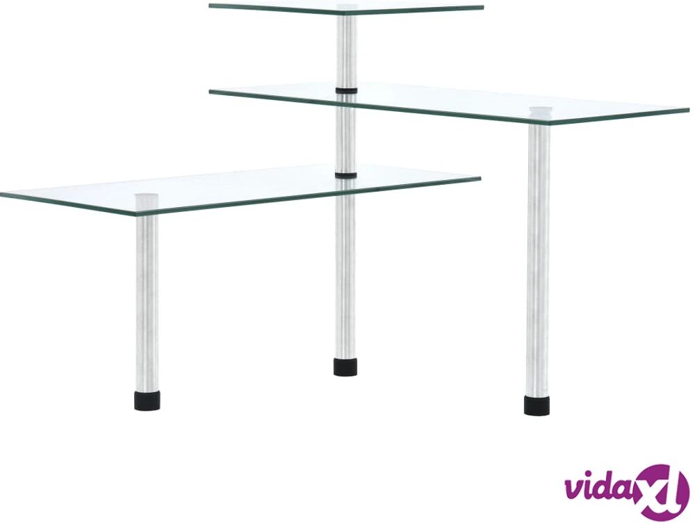 vidaXL 3-tasoinen keittiön kulmahylly karkaistu lasi vidaXL 3-tasoinen keittiön kulmahylly karkaistu lasi