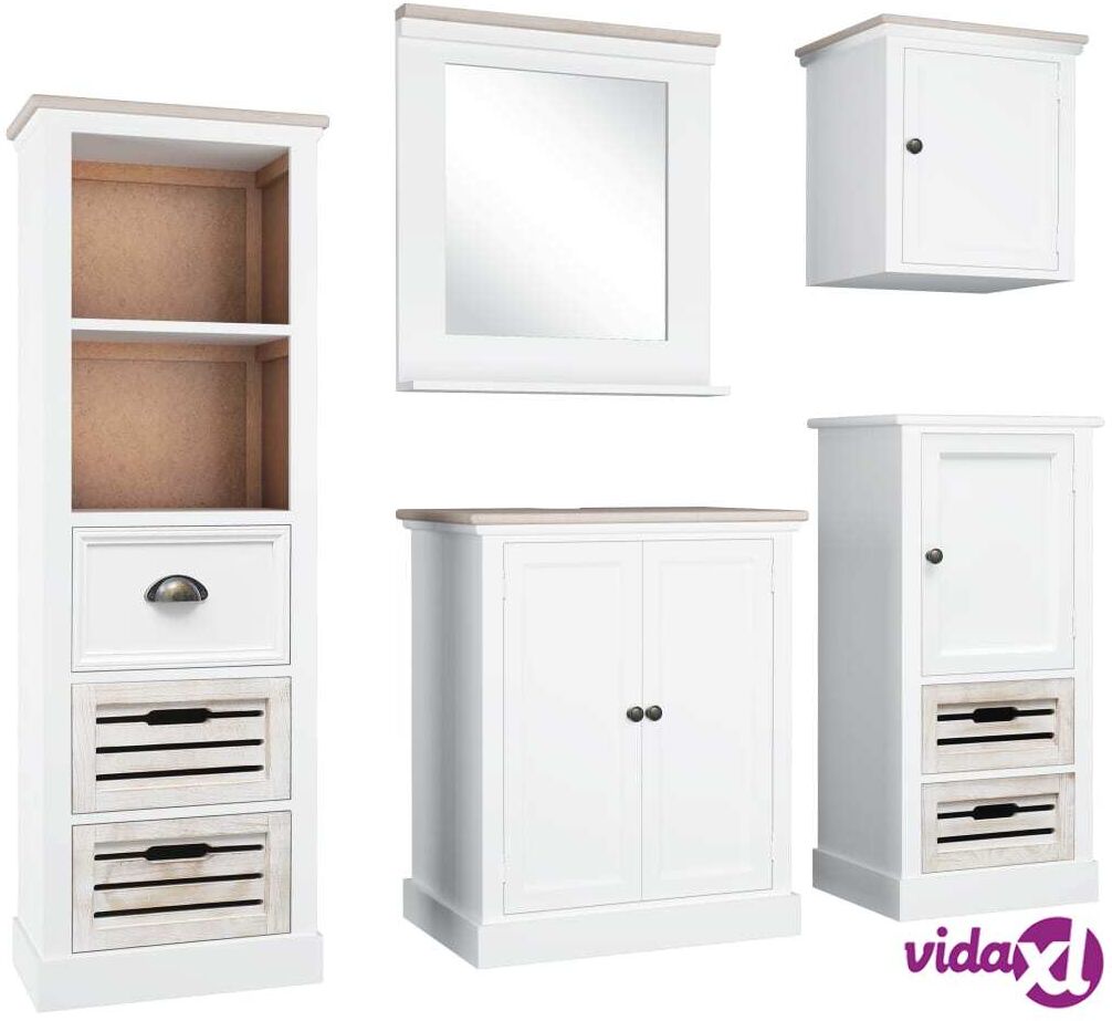 vidaXL 5-osainen kylpyhuoneen kalustesarja täysi akaasiapuu vidaXL 5-osainen kylpyhuoneen kalustesarja täysi akaasiapuu