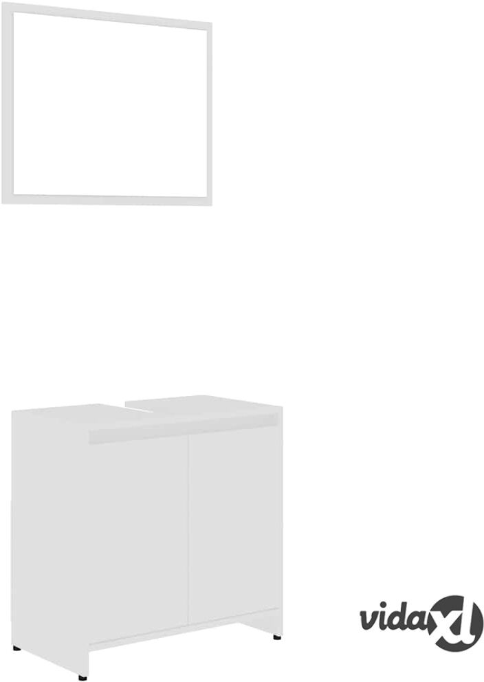 vidaXL Kylpyhuoneen kalustesarja valkoinen lastulevy vidaXL Kylpyhuoneen kalustesarja valkoinen lastulevy