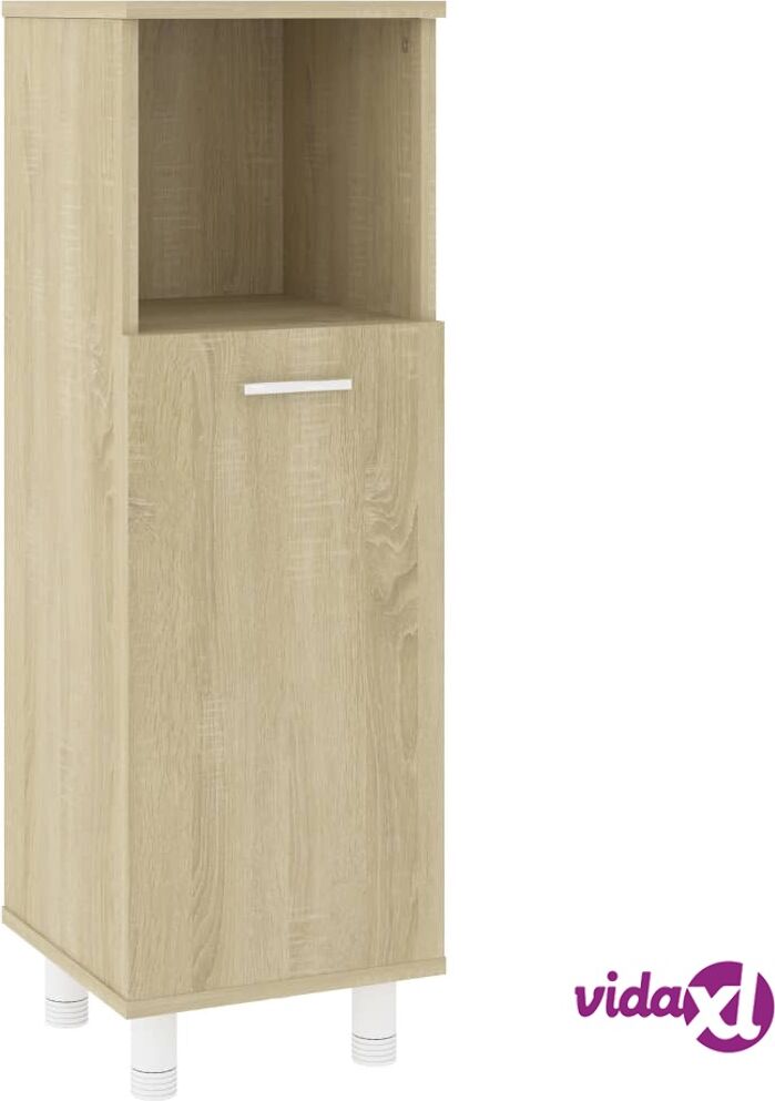 vidaXL Kylpyhuonekaappi Sonoma-tammi 30x30x95 cm lastulevy vidaXL Kylpyhuonekaappi Sonoma-tammi 30x30x95 cm lastulevy
