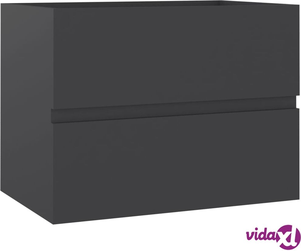 vidaXL Allaskaappi harmaa 60x38x45 cm lastulevy vidaXL Allaskaappi harmaa 60x38x45 cm lastulevy