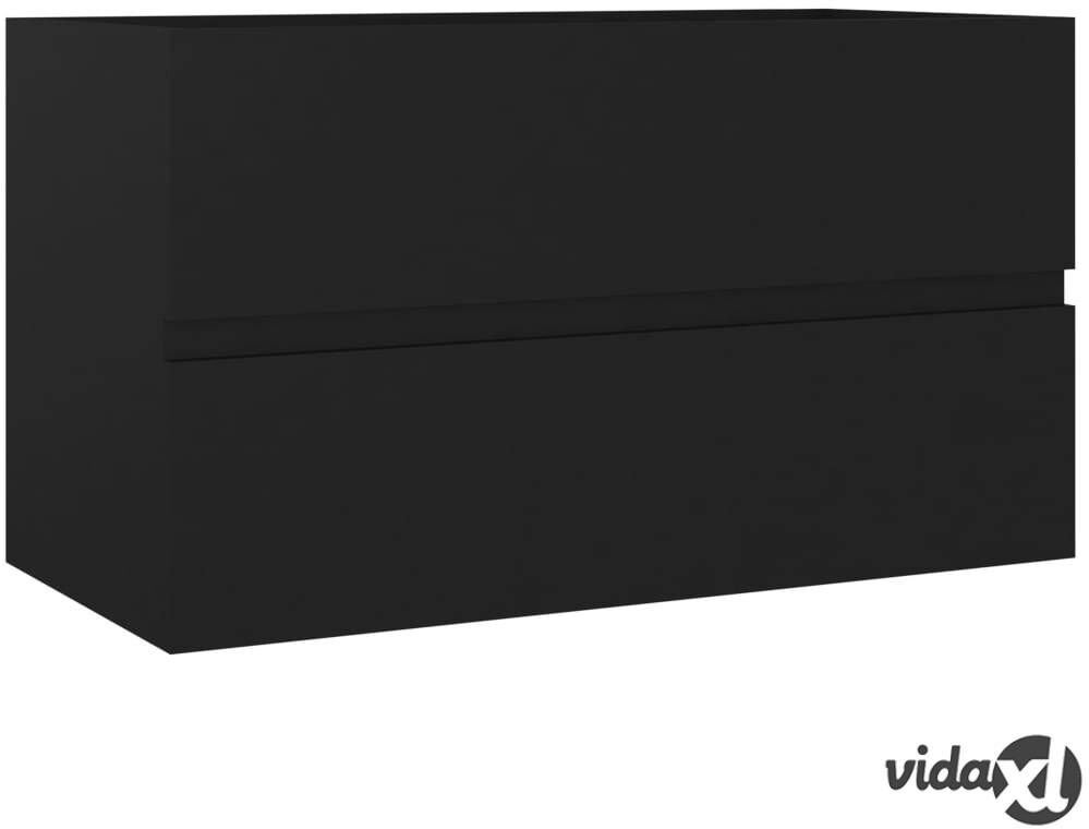 vidaXL Allaskaappi musta 80x38,5x45 cm lastulevy vidaXL Allaskaappi musta 80x38,5x45 cm lastulevy