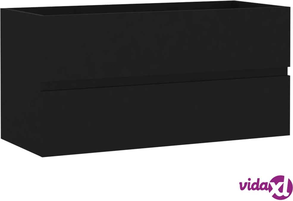 vidaXL Allaskaappi musta 90x38,5x45 cm lastulevy vidaXL Allaskaappi musta 90x38,5x45 cm lastulevy