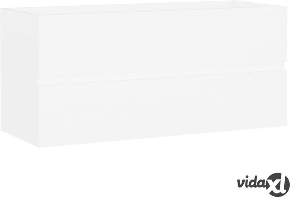 vidaXL Allaskaappi valkoinen 100x38,5x45 cm lastulevy vidaXL Allaskaappi valkoinen 100x38,5x45 cm lastulevy