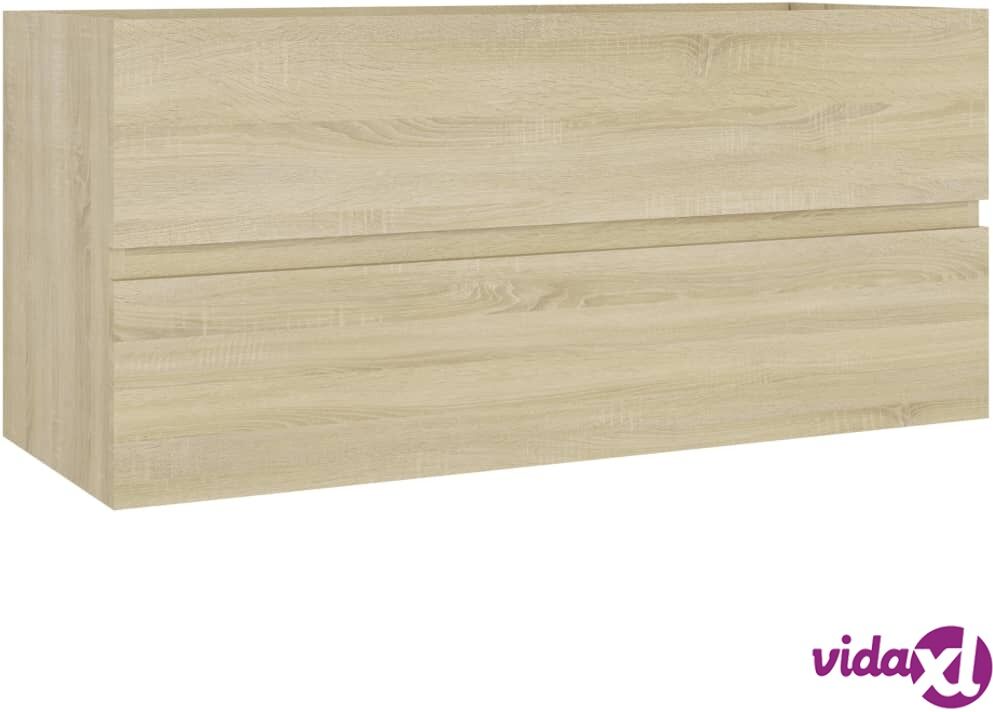 vidaXL Allaskaappi Sonoma-tammi 100x38,5x45 cm lastulevy