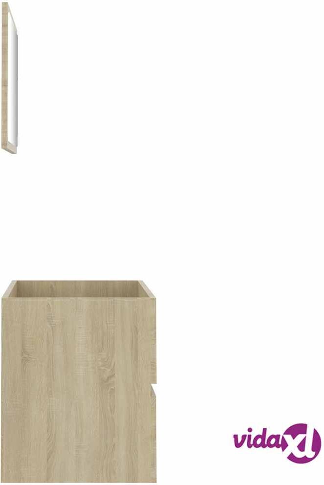 vidaXL 2-osainen kylpyhuonekalustesarja Sonoma-tammi lastulevy vidaXL 2-osainen kylpyhuonekalustesarja Sonoma-tammi lastulevy
