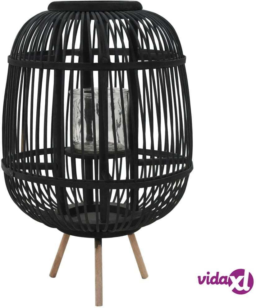 vidaXL Vapaasti seisova kynttilänpidike bambu musta vidaXL Vapaasti seisova kynttilänpidike bambu musta