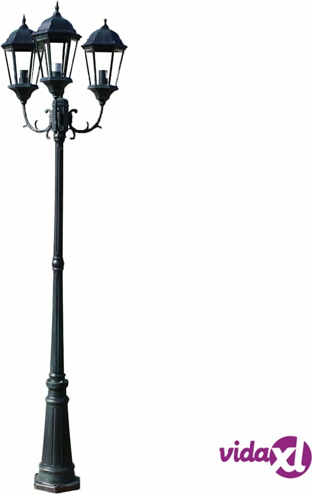 vidaXL Brighton Puutarhan Valotolppa 3-lyhtyä 230 cm Tumman Vihreä/Musta vidaXL Brighton Puutarhan Valotolppa 3-lyhtyä 230 cm Tumman Vihreä/Musta