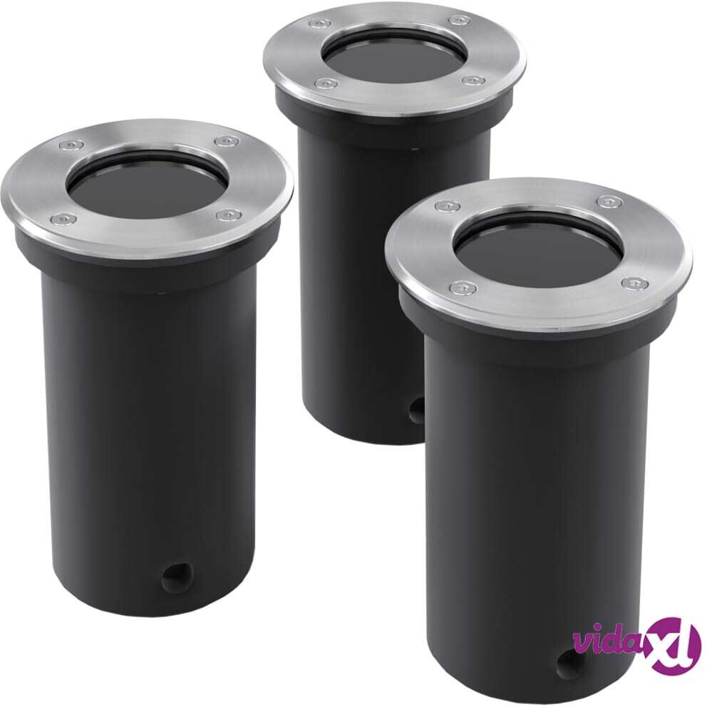 vidaXL Puutarhan Maahan Upotettavat Spottivalot 3 kpl Pyöreä vidaXL Puutarhan Maahan Upotettavat Spottivalot 3 kpl Pyöreä