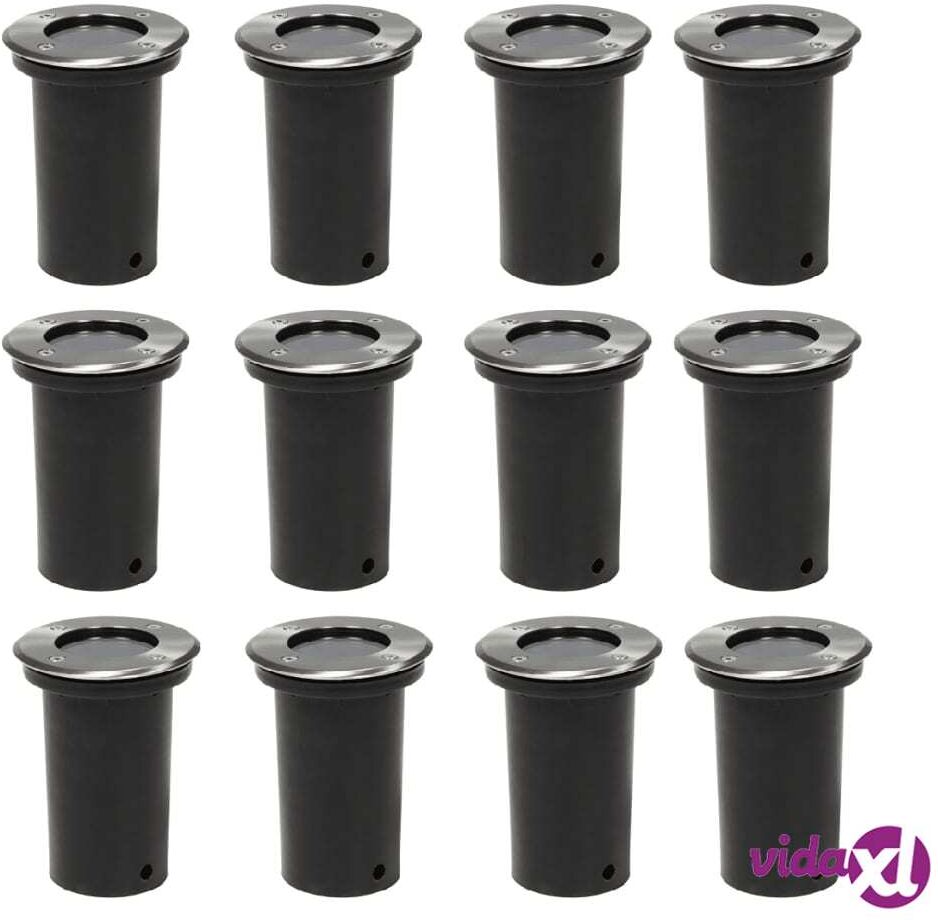 vidaXL Ulkoilma Maavalaisimet 12 kpl Pyöreä vidaXL Ulkoilma Maavalaisimet 12 kpl Pyöreä