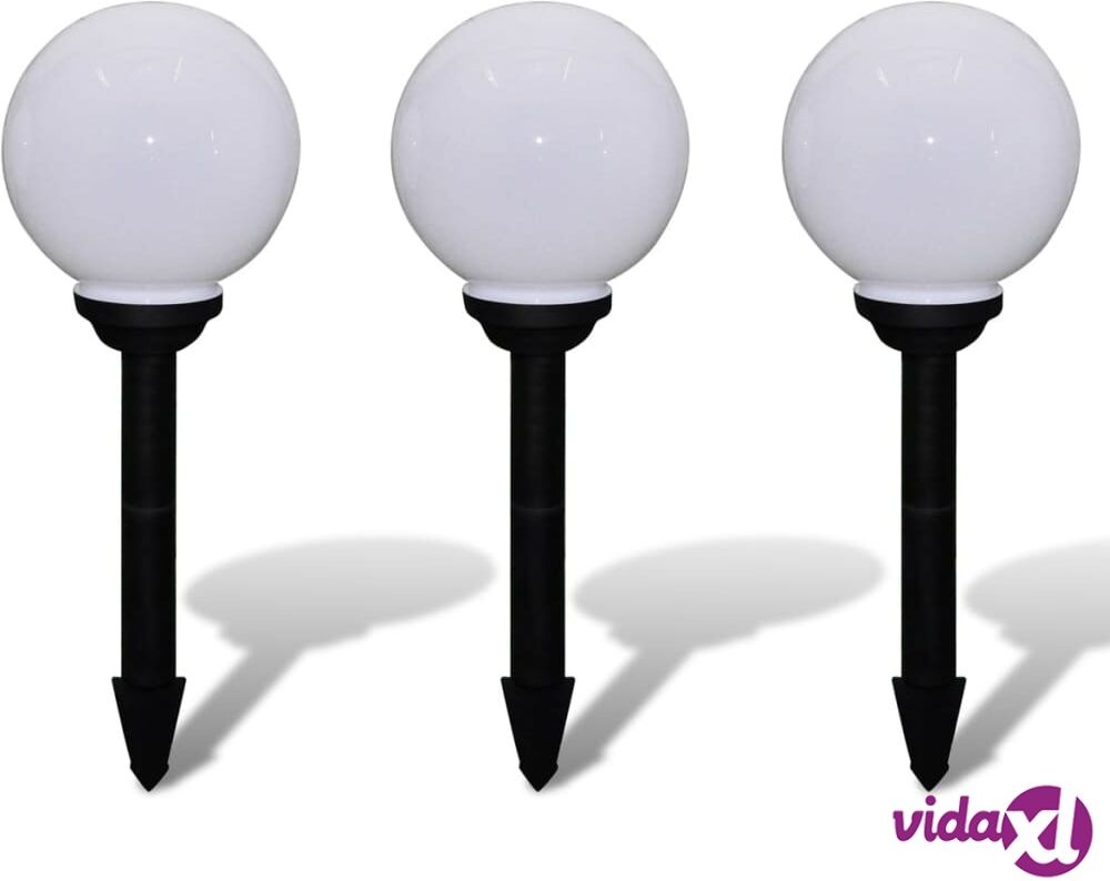 vidaXL Aurinkovoima Pallovalo Maapiikillä LED 20 cm 3 kpl vidaXL Aurinkovoima Pallovalo Maapiikillä LED 20 cm 3 kpl