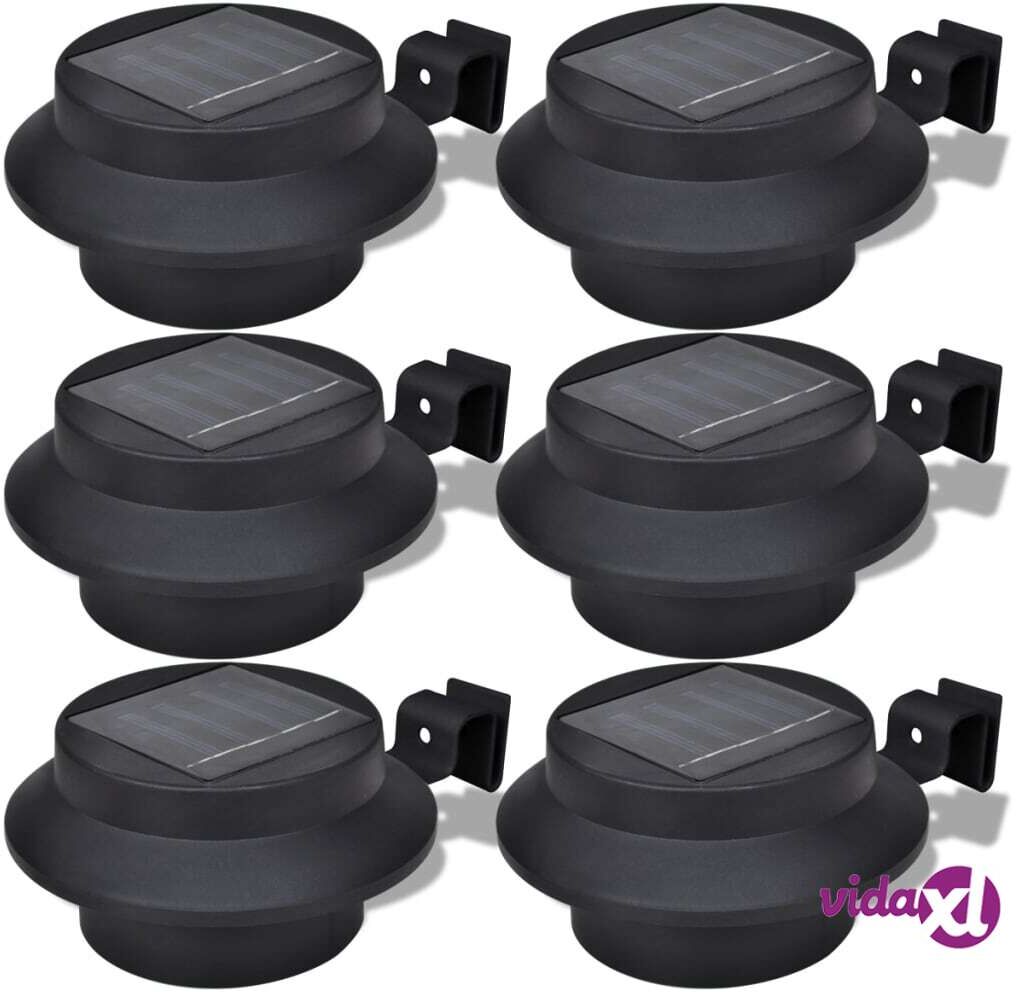 vidaXL Aurinkovoimalla Toimiva 6-osainen Musta Aitavalosarja vidaXL Aurinkovoimalla Toimiva 6-osainen Musta Aitavalosarja