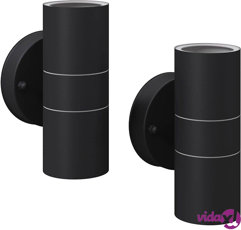 vidaXL LED-seinävalaisimet ulkotiloihin 2 kpl Ruost. teräs Ylös/alas vidaXL LED-seinävalaisimet ulkotiloihin 2 kpl Ruost. teräs Ylös/alas