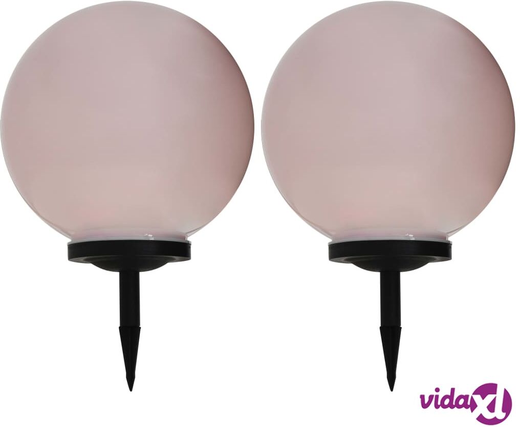 vidaXL LED-aurinkokennovalaisin 2 kpl väriä vaihtava pyöreä 40 cm RGB vidaXL LED-aurinkokennovalaisin 2 kpl väriä vaihtava pyöreä 40 cm RGB