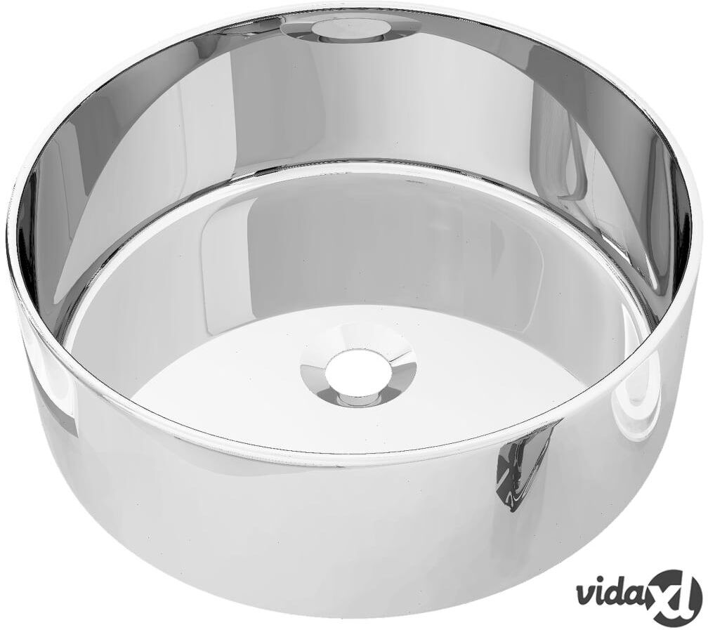 vidaXL Pesuallas 40x15 cm keraaminen hopea vidaXL Pesuallas 40x15 cm keraaminen hopea