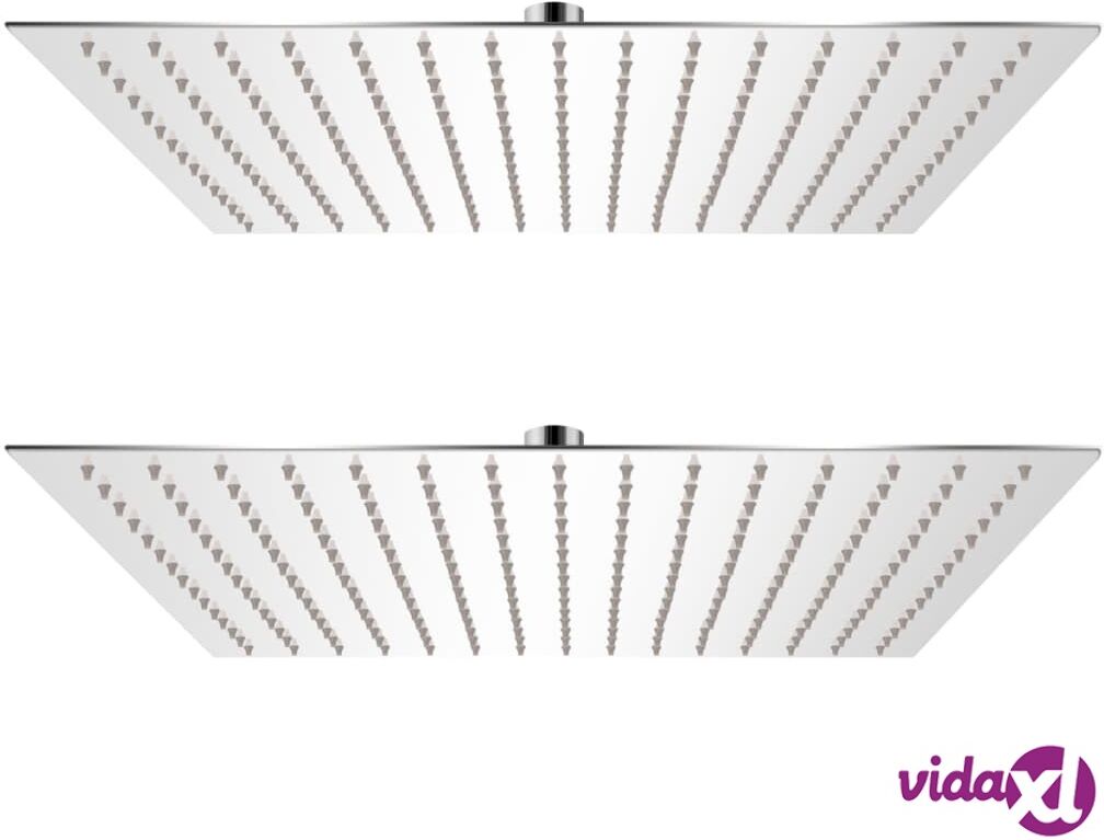 vidaXL Sadesuihkupää 2 kpl ruostumaton teräs 40x40 cm vidaXL Sadesuihkupää 2 kpl ruostumaton teräs 40x40 cm