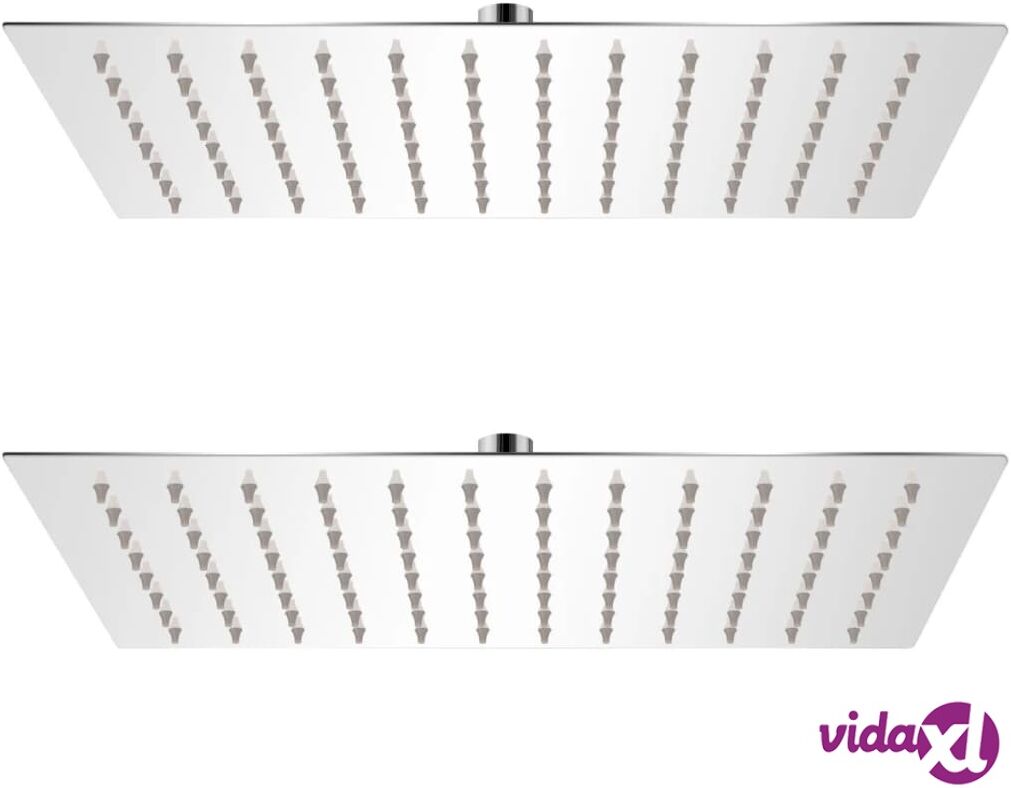 vidaXL Sadesuihkupää 2 kpl ruostumaton teräs 20x30 cm vidaXL Sadesuihkupää 2 kpl ruostumaton teräs 20x30 cm