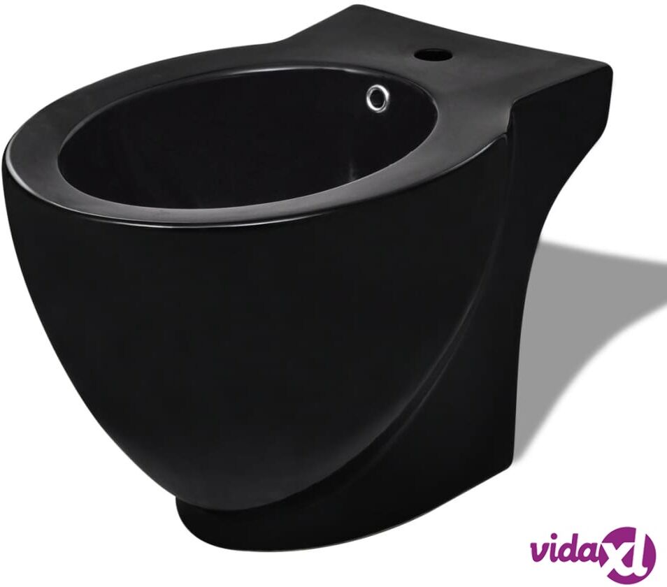 vidaXL Pyöreä Bidee Laadukasta Keramiikkaa Musta vidaXL Pyöreä Bidee Laadukasta Keramiikkaa Musta