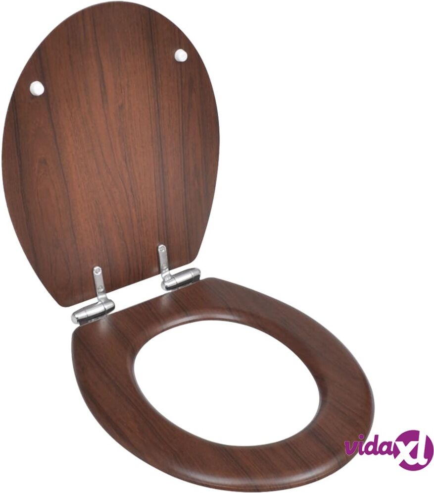 vidaXL WC-istuin soft close MDF yksinkertainen muotoilu ruskea vidaXL WC-istuin soft close MDF yksinkertainen muotoilu ruskea
