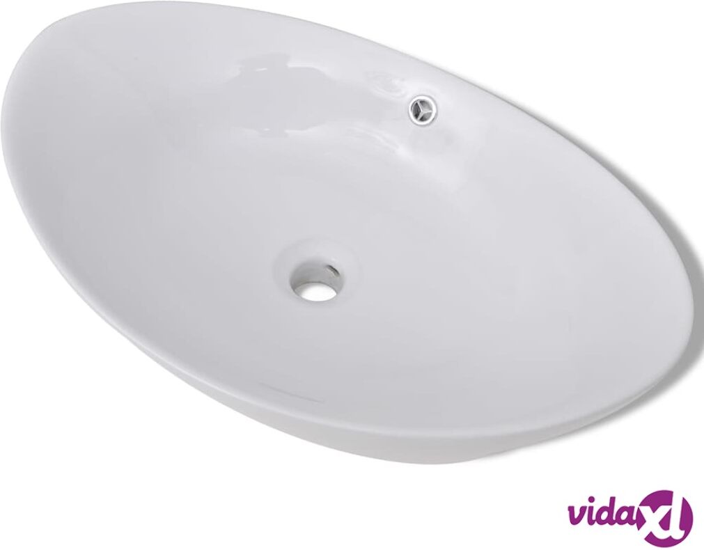 vidaXL Ylellinen Keraaminen Pesuallas SoikeaYlivuotoaukolla 59 x 38,5 cm vidaXL Ylellinen Keraaminen Pesuallas SoikeaYlivuotoaukolla 59 x 38,5 cm