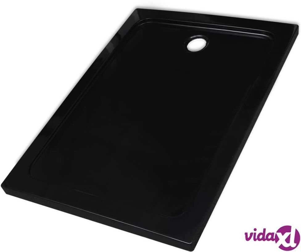 vidaXL Suorakulmainen ABS Suihkuallas Musta 80 x 110 cm vidaXL Suorakulmainen ABS Suihkuallas Musta 80 x 110 cm