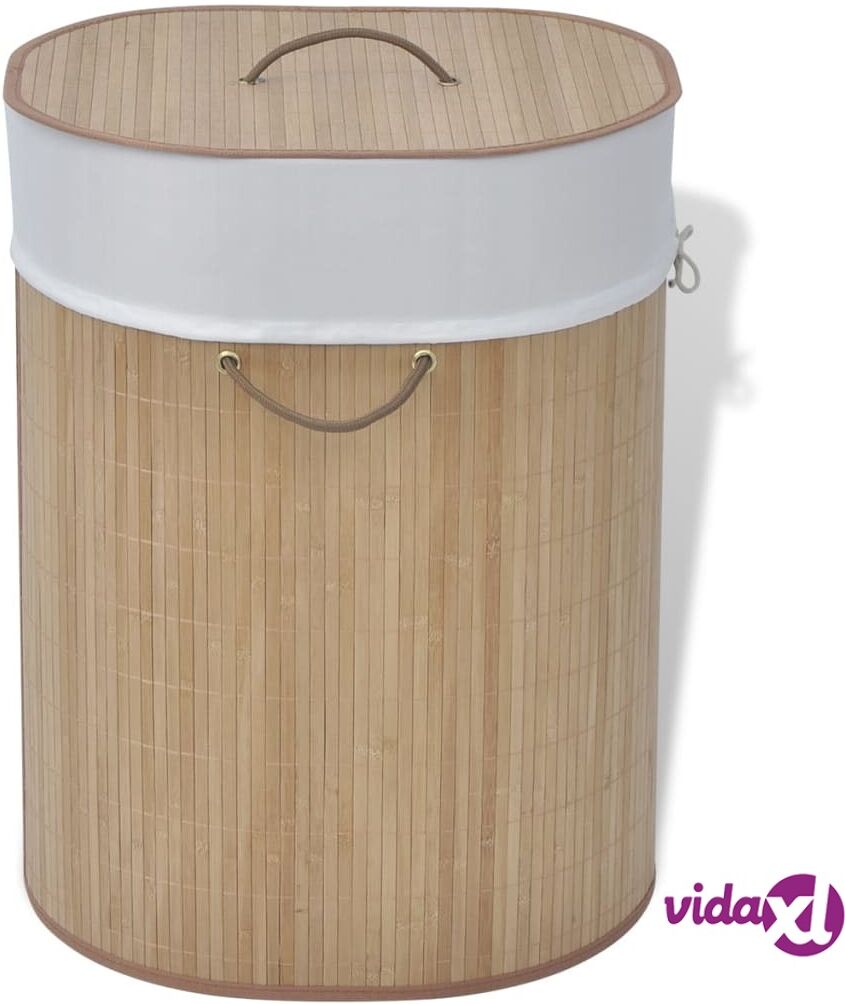 vidaXL Bambu Pyykkikori Ovaali Luonnonväri vidaXL Bambu Pyykkikori Ovaali Luonnonväri