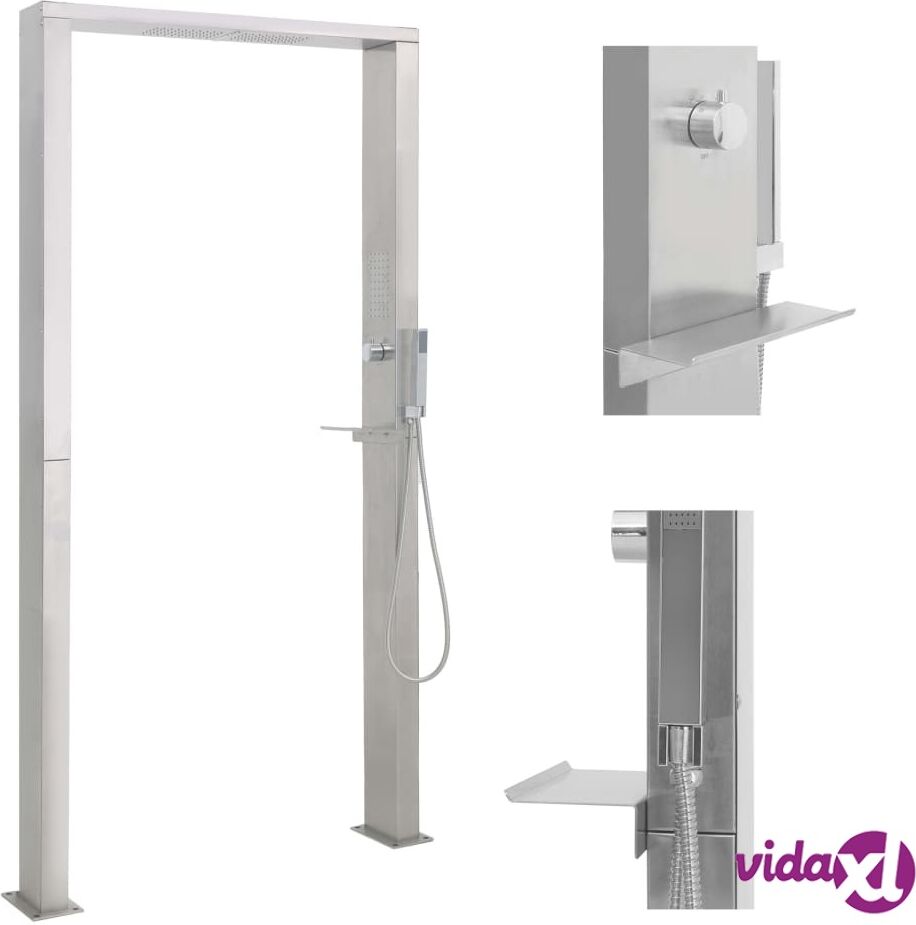 vidaXL Ulkosuihku ruostumaton teräs tuplasuihku vidaXL Ulkosuihku ruostumaton teräs tuplasuihku