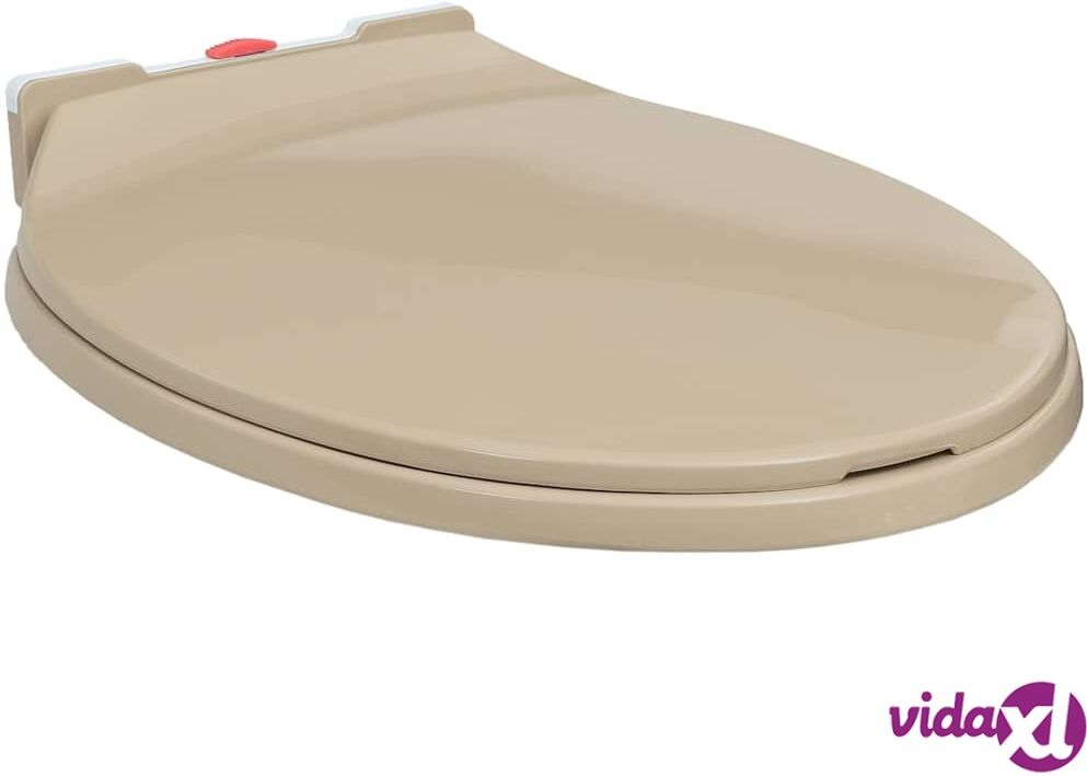 vidaXL WC-istuin pehmeästi sulkeutuva pikakiinnitys beige soikea vidaXL WC-istuin pehmeästi sulkeutuva pikakiinnitys beige soikea