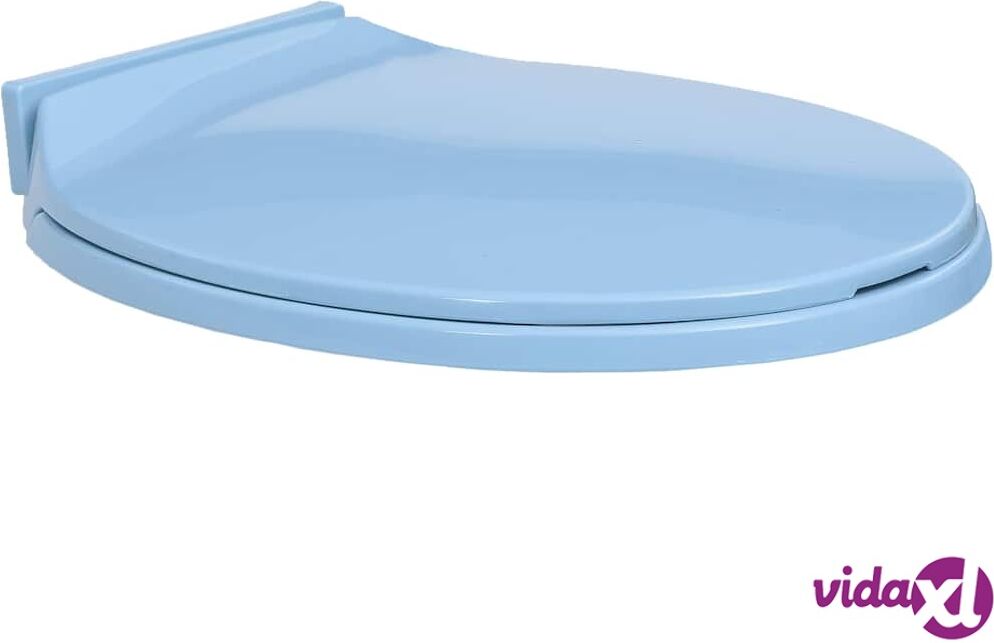 vidaXL WC-istuin pehmeästi sulkeutuva sininen soikea vidaXL WC-istuin pehmeästi sulkeutuva sininen soikea
