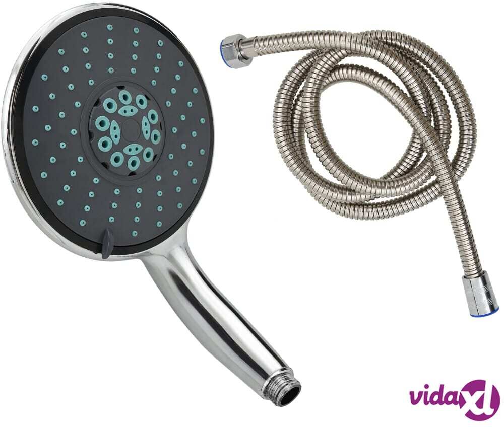 vidaXL Monikäyttöinen käsisuihkunpää 1,5 m letkulla kromi vidaXL Monikäyttöinen käsisuihkunpää 1,5 m letkulla kromi