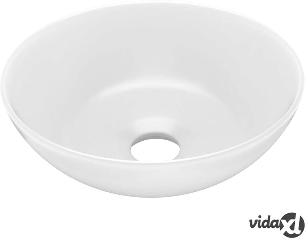 vidaXL Kylpyhuoneen pesuallas keraaminen mattavalkoinen pyöreä vidaXL Kylpyhuoneen pesuallas keraaminen mattavalkoinen pyöreä