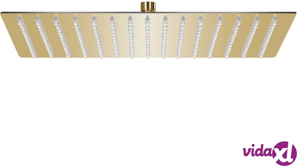vidaXL Sade suihkupää ruostumaton teräs 40x30 cm suorakaide kulta vidaXL Sade suihkupää ruostumaton teräs 40x30 cm suorakaide kulta